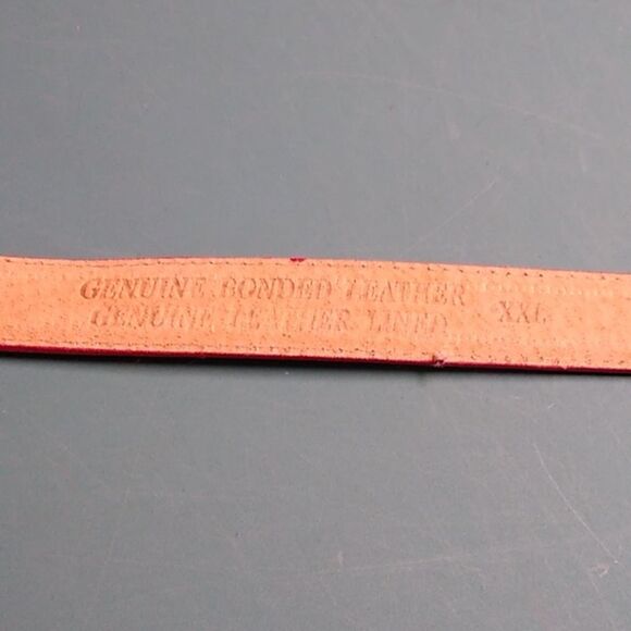 Stylish Leather Belt Trio Red White Brown - Picture 6 of 12